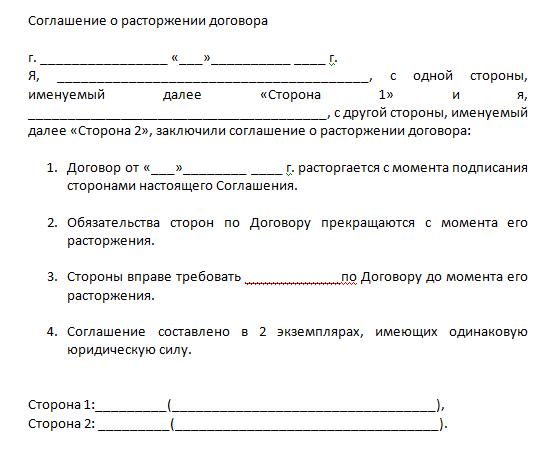 Как расторгнуть договор с мебельной компанией